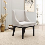 Kit 10 Cadeiras de Jantar Liz Veludo Base Fixa Madeira Preto D03 - D'Rossi - Cinza