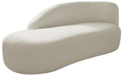 Divã Recamier Curvo Luna 140cm Lado Esquerdo Bouclé - ADJ Decor