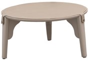 Mesa de Centro Miami P 60cm - Off White - Tecido Kouríssimo Torino Bege