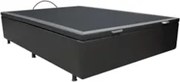 Base Box Baú para Cama Casal 138x188cm Liz S05 Sintético Preto - Mpoze