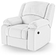 Poltrona do Papai Reclinável Melim Power Elétrica USB Sintético PU FH1 - D'Rossi - Branco