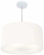 Lustre Pendente Cilíndrico Vivare Md-4080 Cúpula em Tecido 60x30cm - Bivolt