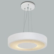 Pendente Donna Ø42X11Cm 4Xe27 / Metal E Acrilico | Usina 4091/42 (BT - Branco Texturizado)