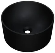 Cuba Pia Para Banheiro Redonda 30cm Celine C08 Preto - Mpozenato