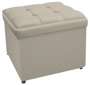 Calçadeira Copenhague 100 cm Solteiro Corano Bege - ADJ Decor