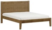 Cama Casal Queen Colchão 160cm Pé Madeira Maciça Solvi Freijó F07