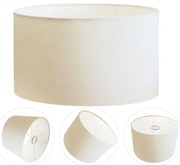Cúpula abajur e luminária cilíndrica vivare cp-7023 Ø50x21cm - bocal nacional