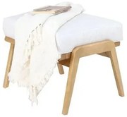 Puff Eleonor Estofado Cor Machê Base Amêndoa 60cm - 70894 Sun House