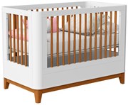 Berço Mini Cama Boom Slim 2 em 1 Square - Branco Fosco - Berço Mini Cama Boom Slim Square - Branco Fosco