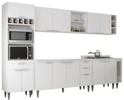 Armário de Cozinha CP07 Para Pia 150cm Pérola Z34 Branco    - Mpozenat