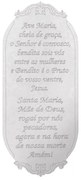 Placa Decorativa Oracao Ave Maria Mdf 30x13 Cm Branco - D'Rossi