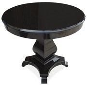 Mesa Lateral Tilla Redonda Coluna Central Torneada Design Entalhado Estrutura Madeira Maciça