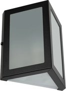 Arandela Triangular Aluminio Vidro Ip54 Verti - PRETO