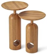 Conjunto de Mesa Auxiliar Rubi Champagne - 76923 Sun House