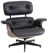 Poltrona Charles Eames - Preta com Tabaco