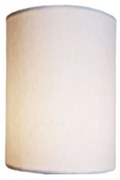 Arandela Meia Cana Retro Md-2003 Cúpula em Tecido 25/18x10cm Branco - Bivolt