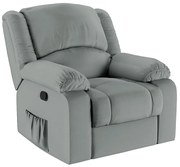 Poltrona do Papai Reclinável Melim Zero Wall PU FH1 - D'Rossi - Cinza