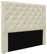 Cabeceira Decorativa Casal 1,40M Tàzio Veludo Bege G63 - Gran Belo