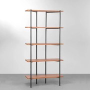 Estante Iron Grafite e Louro Freijó - 75cm x 180cm