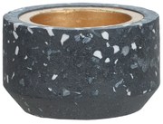 Porta Vela Cinza Escuro Em Cimento 5 cm - D'Rossi