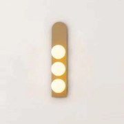 Arandela Aliança 13X65X13Cm 03Xg9 Globo 10Cm - Usina 90035/3 (BT - Branco Texturizado, Branco (Fosco))