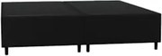 Base Cama Box Casal Queen 158cm Bipartido Hit Z04 Sintético Preto - Mp