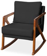 Poltrona Mona Amber Balanço Veludo Preto