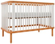 Berço Evolutivo Joy 3 em 1 Pés Madeira - Branco