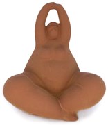 Enfeite Decorativo Yoga Terra Em Cerâmica para Sala 16,8 cm F04 - D'Rossi