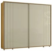 Guarda Roupa Casal 278cm Com 2 Portas Mya Opala/Cumaru Z10  - Mpozenat