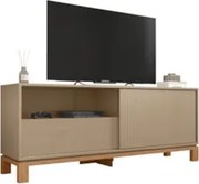 Rack Bancada Para TV 55 Pol 150cm Lucca Areia/Freijó C01 - Mpozenato