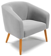 Cadeira Sala de Jantar Pé Palito Castanho Stella Suede D03 - D'Rossi - Cinza