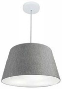 Lustre Pendente Cone Vivare Md-4021 Cúpula em Tecido 21/40x30cm - Bivolt