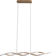 Pendente Led Metal E Silicone Dourado 30W 3000K Flow