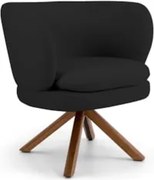 Poltrona Decorativa Sala de Estar Melissa Base Giromad Giratória Velud