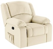 Poltrona do Papai Reclinável Melim Zero Wall PU FH1 - D'Rossi - Bege