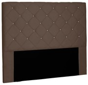 Cabeceira Tania Para Cama Box Solteiro 90 cm Suede S04 - D'Rossi - Caramelo
