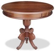 Mesa de Canto Francesa Madeira Maciça Eucalipto Base Torneada Design Clássico Peça Artesanal