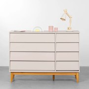 Cômoda Noah 4 Gavetas e 1 Porta com Pés Square Mel – Areia