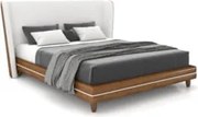Cama Casal 140cm Com Cabeceira Many Z37 Bouclê Off/Caramelo - Mpozenat