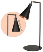 Lumin&aacute;ria Abajur Mesa Leitura Articulado Sala Escrit&oacute;rio Cabeceira Industrial 56cm Preta