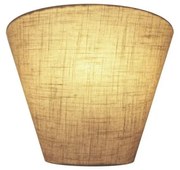 Arandela Retro Cone Md-2001 Cúpula em Tecido 25/26x13cm Rustico Bege - Bivolt