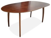 Mesa de Jantar Anos 50 Tampo Organico com Acabamento Laminado Base Madeira Maciça Eucalipto Design Retrô