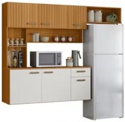 Cozinha Suspensa Lilian Freijó UV/Off Acetinado/Ripado Frisado Z44 - M