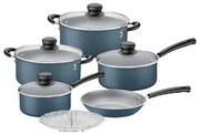Jogo de Panelas Tramontina Versalhes Antiaderente Azul 6 Peças