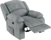 Poltrona do Papai Reclinável Pietra Zero Wall FH9 Linho Cinza - Mpozen