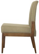 Kit 04 Cadeiras de Jantar Helena Suede Nude - Decorar Estofados