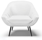 Kit 02 Poltronas Giovana Corino Pés Palito de Ferro D01 - D'Rossi - Branco