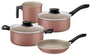 Jogo de Panelas Tramontina Linz 4 Peças Alumínio Starflon Max Mocaccino