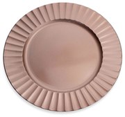 Sousplat Redondo Decorativo Natalino Rose 33x33x33 cm F04 - D'Rossi